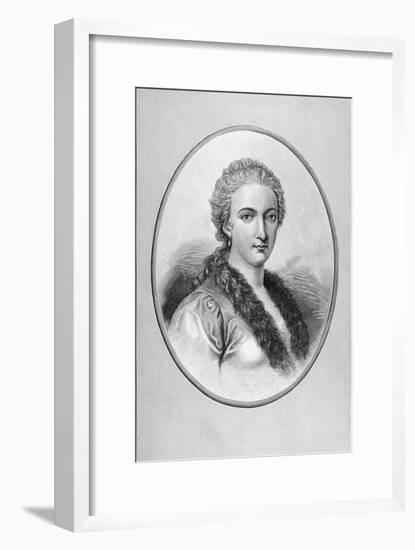Portrait of Mathematician Maria Gaetana Agnesi-null-Framed Giclee Print