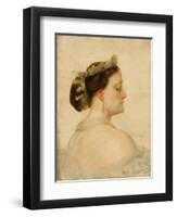 Portrait of Mathilde Bonaparte (1820-190), Princesse Française-Thomas Couture-Framed Giclee Print