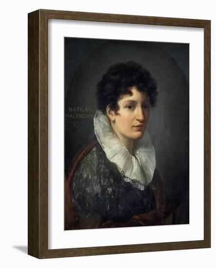 Portrait of Matilde Mazenchini-Vincenzo Camuccini-Framed Giclee Print