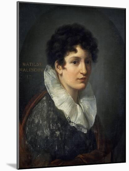 Portrait of Matilde Mazenchini-Vincenzo Camuccini-Mounted Giclee Print
