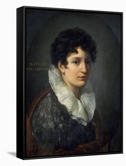 Portrait of Matilde Mazenchini-Vincenzo Camuccini-Framed Stretched Canvas