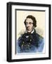 Portrait of Matthew Calbraith Perry (1794-1858), American Naval Commodore. Colour Engraving of the-null-Framed Giclee Print