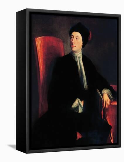 Portrait of Matthew Prior, English Poet and Diplomat-Jonathan Richardson-Framed Stretched Canvas