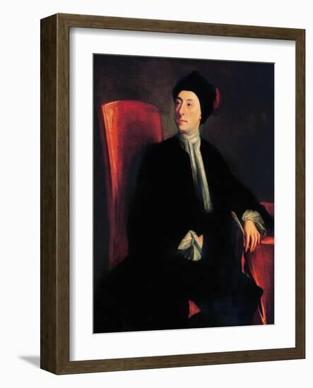 Portrait of Matthew Prior, English Poet and Diplomat-Jonathan Richardson-Framed Giclee Print