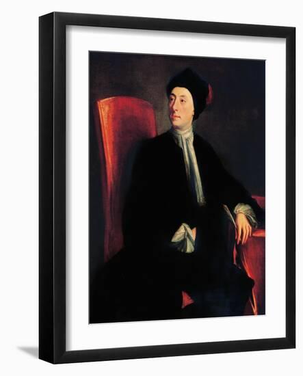 Portrait of Matthew Prior, English Poet and Diplomat-Jonathan Richardson-Framed Giclee Print