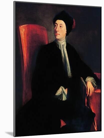 Portrait of Matthew Prior, English Poet and Diplomat-Jonathan Richardson-Mounted Giclee Print