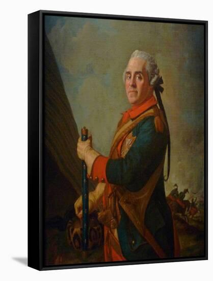 Portrait of Maurice De Saxe, Marshal of France, 18th Century-Jean-Étienne Liotard-Framed Stretched Canvas