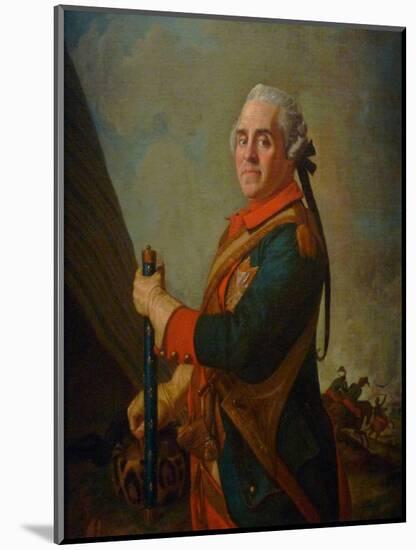 Portrait of Maurice De Saxe, Marshal of France, 18th Century-Jean-Étienne Liotard-Mounted Giclee Print