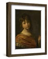 Portrait of Maurice or Moritz, Prince Palatine depicted as Mars, when a boy-Gerrit van Honthorst-Framed Giclee Print