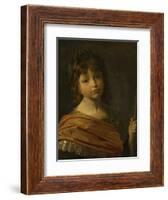 Portrait of Maurice or Moritz, Prince Palatine depicted as Mars, when a boy-Gerrit van Honthorst-Framed Giclee Print