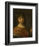 Portrait of Maurice or Moritz, Prince Palatine depicted as Mars, when a boy-Gerrit van Honthorst-Framed Giclee Print