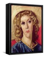 Portrait of Mavis De Vere Cole-Augustus Edwin John-Framed Stretched Canvas