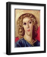 Portrait of Mavis De Vere Cole-Augustus Edwin John-Framed Premium Giclee Print