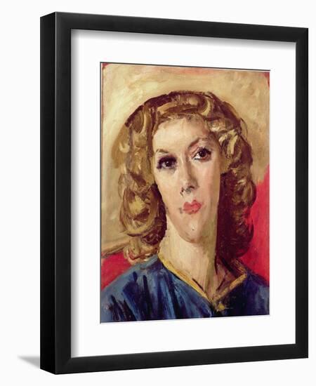 Portrait of Mavis De Vere Cole-Augustus Edwin John-Framed Premium Giclee Print