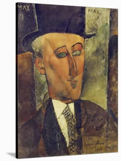 Portrait of Max Jacob, 1916-Amedeo Modigliani-Stretched Canvas