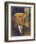 Portrait of Max Jacob, 1916-Amedeo Modigliani-Framed Giclee Print