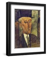 Portrait of Max Jacob, 1916-Amedeo Modigliani-Framed Giclee Print