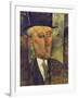 Portrait of Max Jacob, 1916-Amedeo Modigliani-Framed Giclee Print