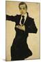 Portrait of Max Oppenheimer-Egon Schiele-Mounted Giclee Print