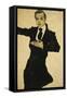 Portrait of Max Oppenheimer-Egon Schiele-Framed Stretched Canvas