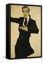 Portrait of Max Oppenheimer-Egon Schiele-Framed Stretched Canvas