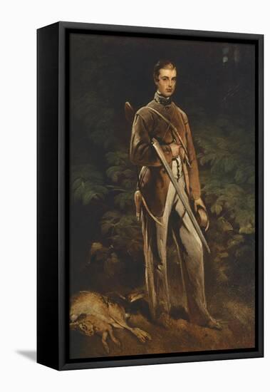 Portrait of Max Von Fabrice-Ferdinand Von Rayski-Framed Stretched Canvas