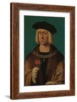 Portrait of Maximilian I, c.1530-Joos van Cleve-Framed Giclee Print