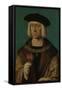 Portrait of Maximilian I-Joos Van Cleve-Framed Stretched Canvas