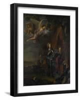 Portrait of Maximilian II, Elector of Bavaria, at the Battle of Mohacs Against the Turks-Joseph Vivien-Framed Art Print