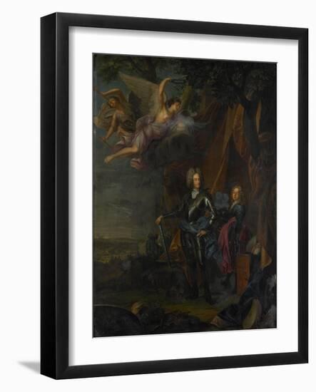 Portrait of Maximilian II, Elector of Bavaria, at the Battle of Mohacs Against the Turks-Joseph Vivien-Framed Art Print