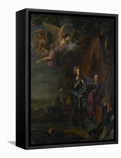 Portrait of Maximilian II, Elector of Bavaria, at the Battle of Mohacs Against the Turks-Joseph Vivien-Framed Stretched Canvas