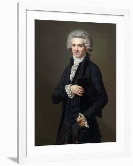 Portrait of Maximilien De Robespierre (1758-179)-Pierre Roch Vigneron-Framed Giclee Print