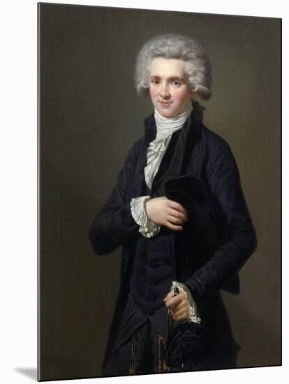 Portrait of Maximilien De Robespierre (1758-179)-Pierre Roch Vigneron-Mounted Giclee Print