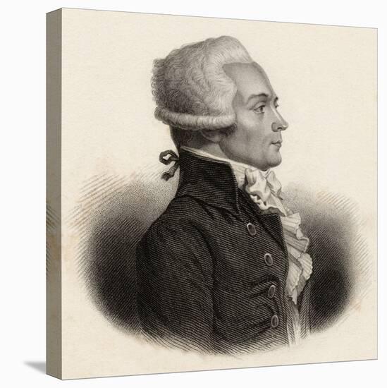 Portrait of Maximilien De Robespierre (1758-94)-null-Stretched Canvas