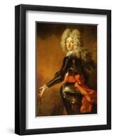 Portrait of Maximilien-Philippe De Recourt De Lens Et De Licques, Count De Ruppelmonde-Nicolas de Largilliere-Framed Premium Giclee Print