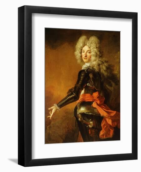 Portrait of Maximilien-Philippe De Recourt De Lens Et De Licques, Count De Ruppelmonde-Nicolas de Largilliere-Framed Premium Giclee Print