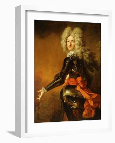 Portrait of Maximilien-Philippe De Recourt De Lens Et De Licques, Count De Ruppelmonde-Nicolas de Largilliere-Framed Giclee Print