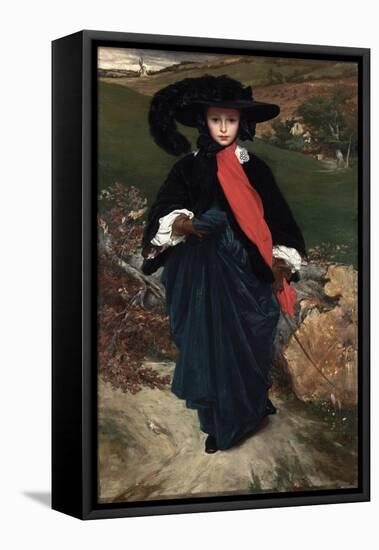 Portrait of May Sartoris-Frederic Leighton-Framed Stretched Canvas