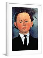 Portrait of Mechan-Amedeo Modigliani-Framed Art Print