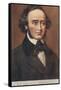 Portrait of Mendelssohn-null-Framed Stretched Canvas