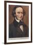 Portrait of Mendelssohn-null-Framed Art Print