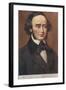 Portrait of Mendelssohn-null-Framed Art Print