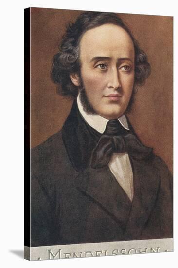 Portrait of Mendelssohn-null-Stretched Canvas