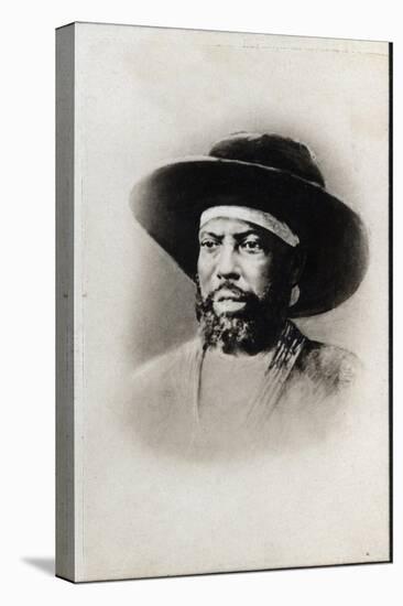 Portrait of Menelik II (1844-1913), Emperor of Ethiopia-French Photographer-Stretched Canvas