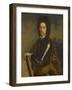 Portrait of Menno Van Coehoorn, General in the Artillery and Fortifications Engineer-Caspar Netscher-Framed Art Print