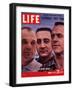 Portrait of Mercury Astronauts John Glenn, Gus Grissom and Alan Shepard, March 3, 1961-Ralph Morse-Framed Photographic Print