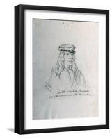 Portrait of Metad Waptass (Three Feathers) One of the Principal Chiefs of the Nez Perces-Gustav Sohon-Framed Giclee Print