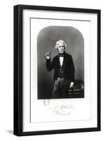 Portrait of Michael Faraday (1791-1867)-Henry Adlard-Framed Giclee Print