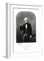 Portrait of Michael Faraday (1791-1867)-Henry Adlard-Framed Giclee Print