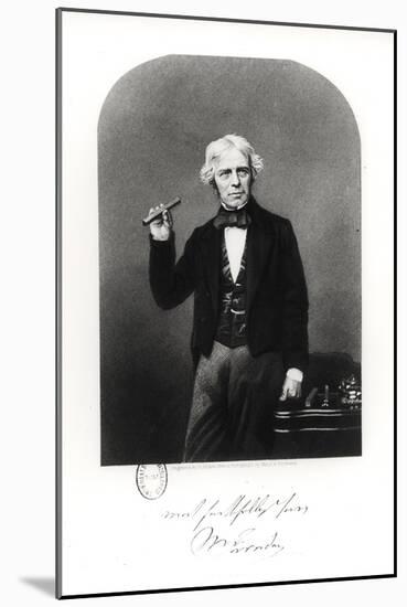 Portrait of Michael Faraday (1791-1867)-Henry Adlard-Mounted Giclee Print